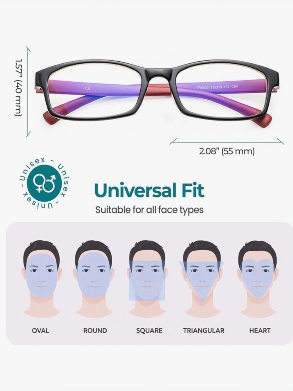 PROSPEK Blue Light Blocking Glasses Computer Glasses Red